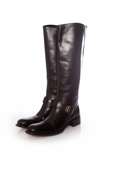 Sartore , Black Leather Horse Riding Boots.