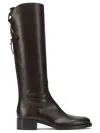 Sartore Brown Leather Riding Boots In Brown