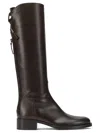 Sartore Brown Leather Riding Boots In Brown