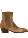 Sartore Suede Ankle Boots In Brown