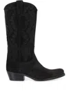 Sartore Leather Boots In Black