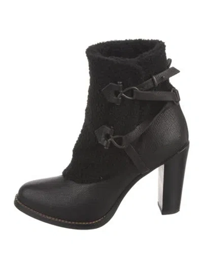 Pre-owned Sartore Leather Boots In Black