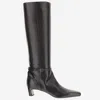 Sartore Leather Boots With Buckle Details In Multi
