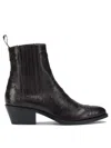 Sartore Postiano Ankle Boots Bordeaux In Black