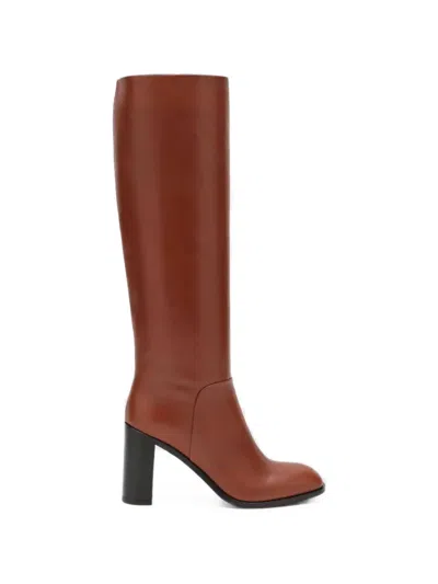 Sartore Sr3047 Knee-high Leather Boots In Brown