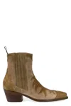 Sartore Suede Ankle Boots In Brown
