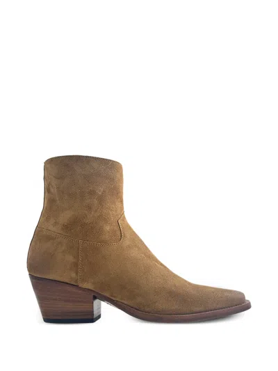 Sartore Suede Ankle Boots In Multi