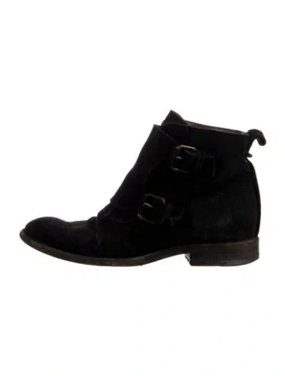 Pre-owned Sartore Suede Boots In Blue