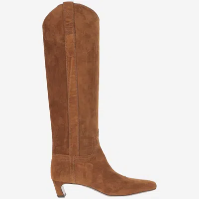 Sartore Suede Leather Boots In Multi