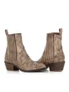 Sartore 45mm Leather Cowboy Boots In Rope