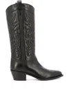 Sartore Thick-heeled Boots In Black