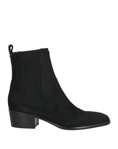 Sartore Woman Ankle Boots Black Size 7.5 Leather