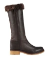 Sartore Woman Boot Dark Brown Size 6.5 Leather In Brown