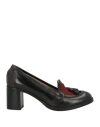 Sartore Woman Loafers Black Size 8 Leather