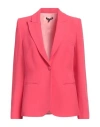 Sartoria 74 Woman Blazer Fuchsia Size 4 Acrylic, Viscose In Pink