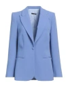 Sartoria 74 Woman Blazer Light Blue Size 6 Acrylic, Viscose