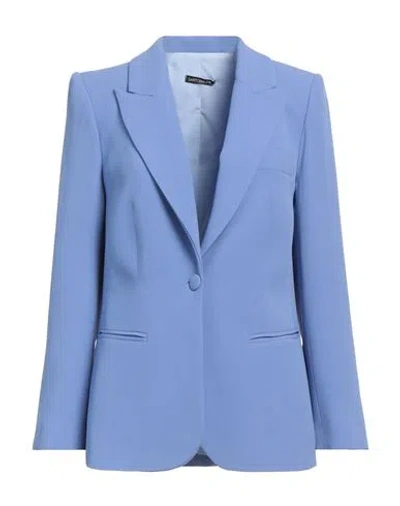 Sartoria 74 Woman Blazer Light Blue Size 6 Acrylic, Viscose