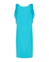 Sartoria 74 Woman Midi Dress Turquoise Size 8 Acetate, Viscose In Blue
