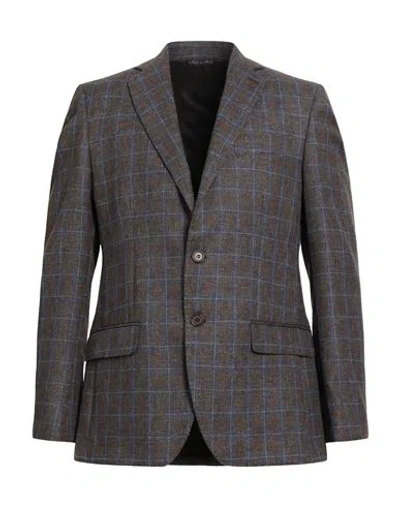 Sartoria Appetiti Man Blazer Chocolate Brown Size 40 Polyester, Cotton, Linen