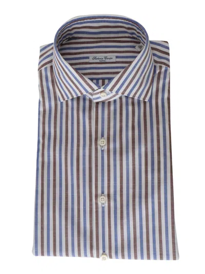 Sartoria Del Campo-sonrisa Camicia A Righe In Multi