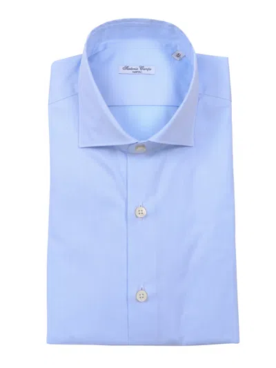 Sartoria Del Campo-sonrisa Classic Shirt In Azzurro