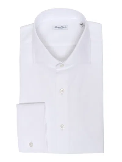 Sartoria Del Campo-sonrisa Classic Shirt In Bianco