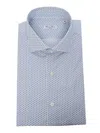 Sartoria Del Campo-sonrisa Shirt With Geometric Pattern In Multicolor