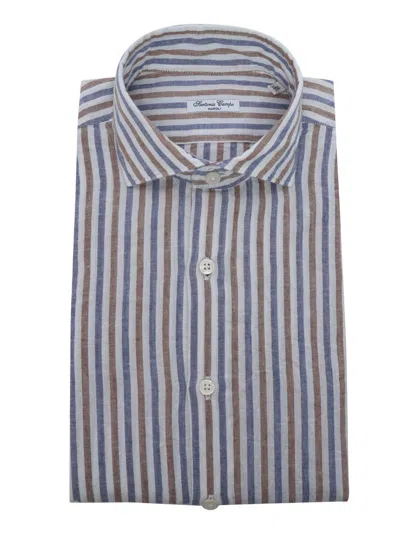 Sartoria Del Campo-sonrisa Striped Shirt In Multicolor