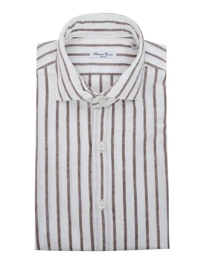 Sartoria Del Campo-sonrisa Striped Shirt In Multicolor