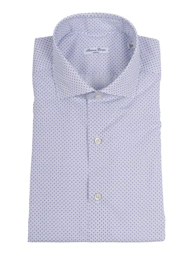 Sartoria Del Campo-sonrisa Camicia Uomo In Blue