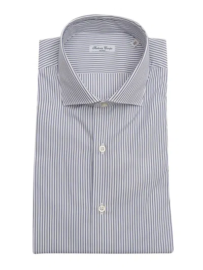 Sartoria Del Campo-sonrisa Sartoria Del Campo Sonrisa Camicia Uomo In Blue