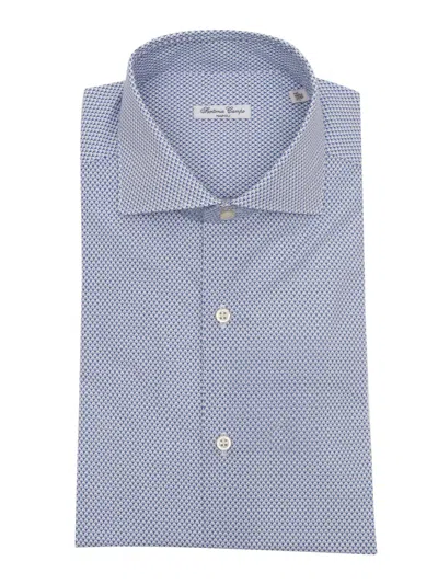 Sartoria Del Campo-sonrisa Sartoria Del Campo Sonrisa Camicia Uomo In Blue