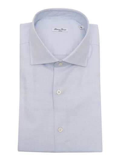 Sartoria Del Campo-sonrisa Sartoria Del Campo Sonrisa Camicia Uomo In Blue