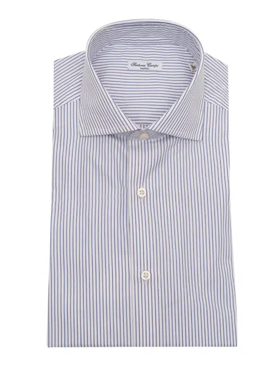 Sartoria Del Campo-sonrisa Sartoria Del Campo Sonrisa Camicia Uomo In Blue