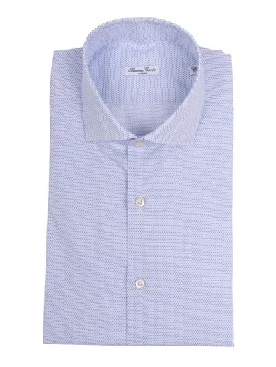 Sartoria Del Campo-sonrisa Sartoria Del Campo Sonrisa Camicia Uomo In Blue