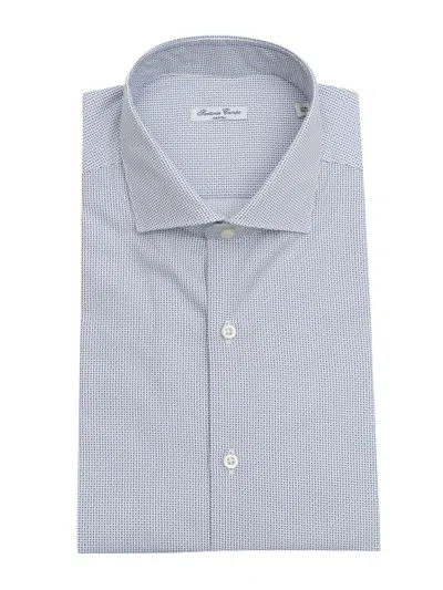 Sartoria Del Campo-sonrisa Sartoria Del Campo Sonrisa Camicia Uomo In Blue