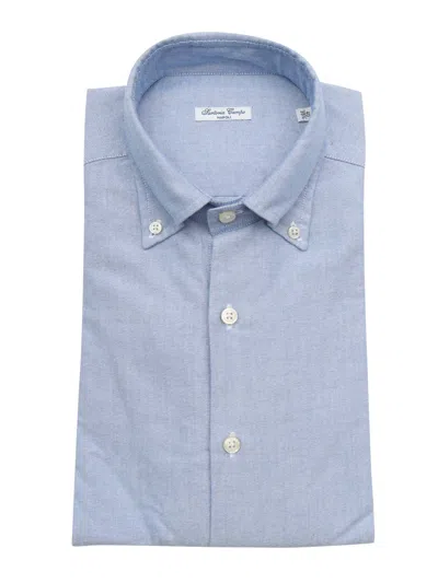 Sartoria Del Campo-sonrisa Sartoria Del Campo Sonrisa Camicia Uomo In Blue