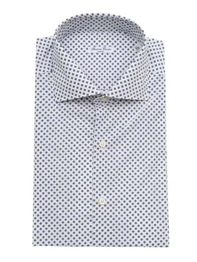 Sartoria Del Campo-sonrisa Sartoria Del Campo Sonrisa Camicia Uomo In Blue
