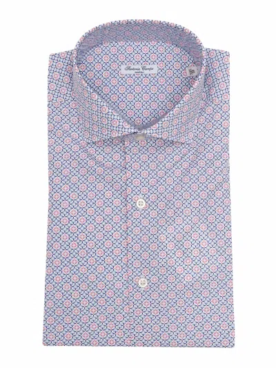 Sartoria Del Campo-sonrisa Sartoria Del Campo Sonrisa Camicia Uomo In Blue
