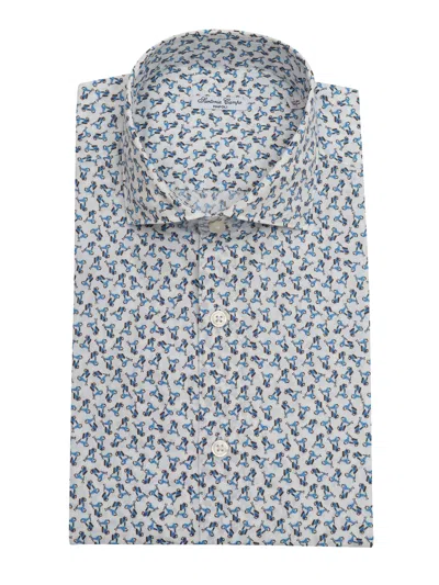 Sartoria Del Campo-sonrisa Sartoria Del Campo Sonrisa Camicia Uomo In Blue
