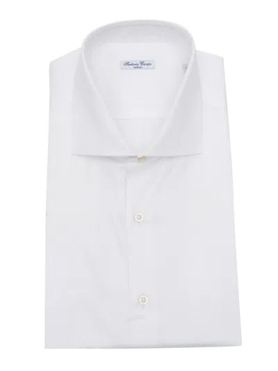 Sartoria Del Campo-sonrisa Sartoria Del Campo Sonrisa Camicia Uomo In White