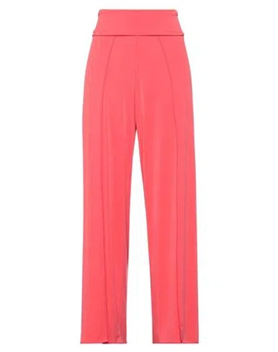 Sartoria Ismara Woman Pants Coral Size S/m Viscose, Elastane In Red