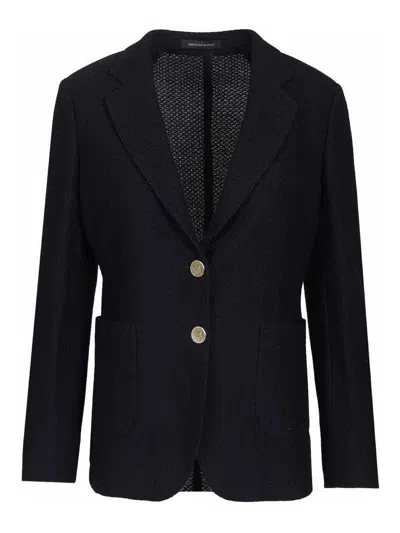 Sartoria Latorre Cotton Blazer In Blue
