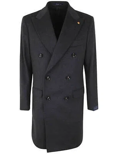 Pre-owned Sartoria Latorre Enzo Double Breasted Coat In Gray