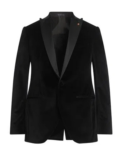 Sartoria Latorre Man Blazer Black Size 42 Cotton