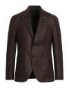 Sartoria Latorre Man Blazer Brown Size 40 Virgin Wool In Brown