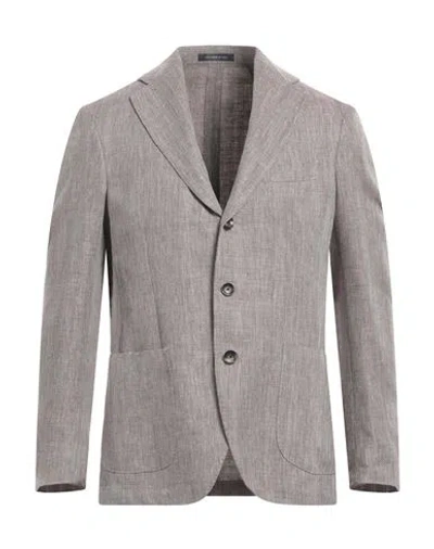 Sartoria Latorre Man Blazer Burgundy Size 40 Linen, Virgin Wool In Red