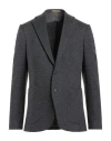 Sartoria Latorre Man Blazer Charcoal Size 50 Cotton, Virgin Wool, Polyester In Gray