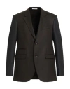 Sartoria Latorre Man Blazer Dark Brown Size 40 Virgin Wool, Polyamide In Brown
