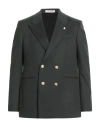 Sartoria Latorre Man Blazer Dark Green Size 50 Virgin Wool, Polyamide In Black